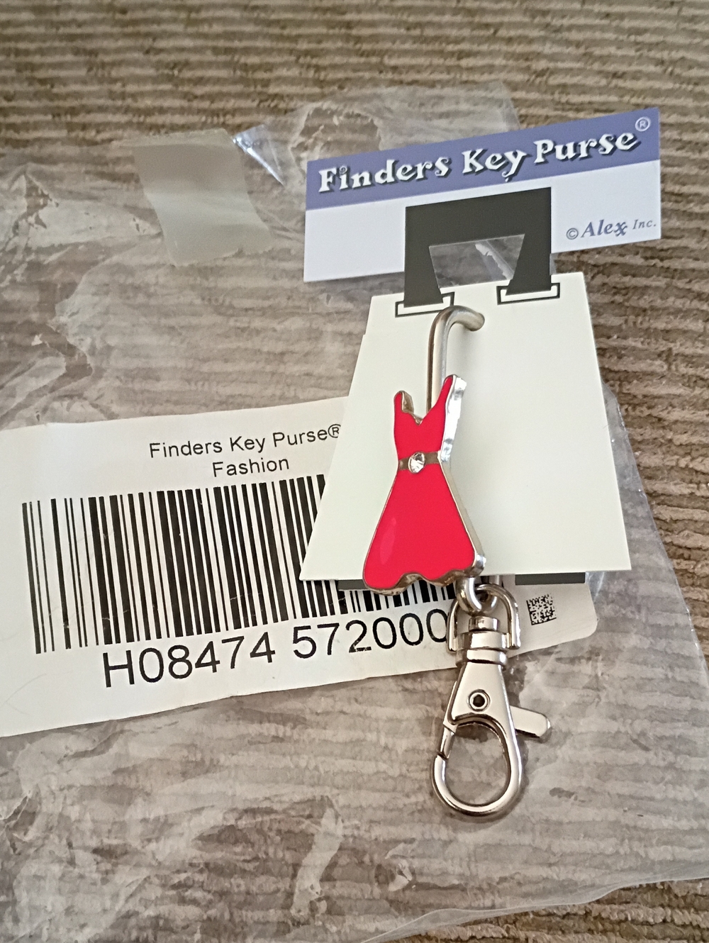 Red Dress Keychain Charm